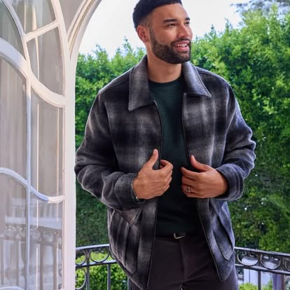 Man in flannel shirt